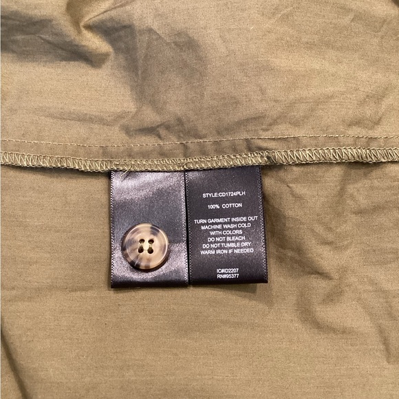 Sanctuary Button Babydoll Mini Dress Olive Size XS - Picture 8 of 10